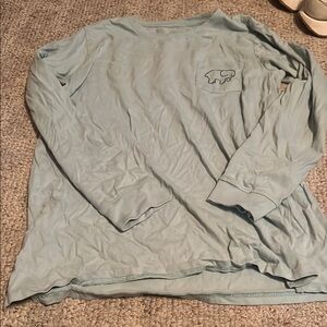 Ivory Ella Blue Long Sleeve Tee Casual Comfort